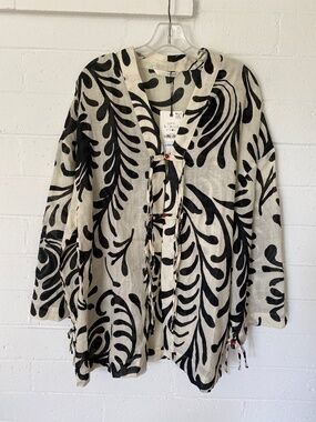 Zara Kimono Abstract Print L NWT